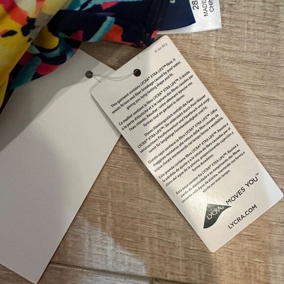 SWIMSUITS FOR ALL WOMENS SIZE 28 ONE PIECE BATHING SUIT TEAL AND NAVY NEW - Picture 3 of 9